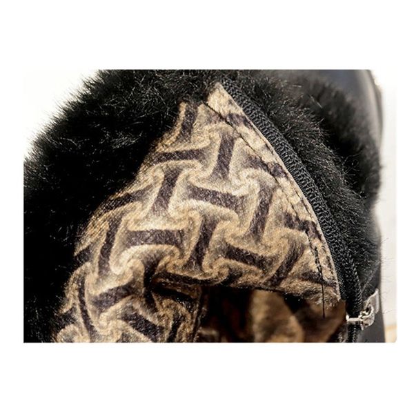 

xiaying smile women end супер высокая мода теплая двойная пряжка искусственный мех кристалл повседневная обувь тонкие каблуки женские сапоги, Black