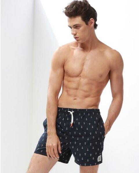 Herren-Shorts, Herren-Strand-Board-Badehose, lässig, schnell trocknend, männliche Badebekleidung, Badeanzüge, Bermuda, aktive Jogginghose