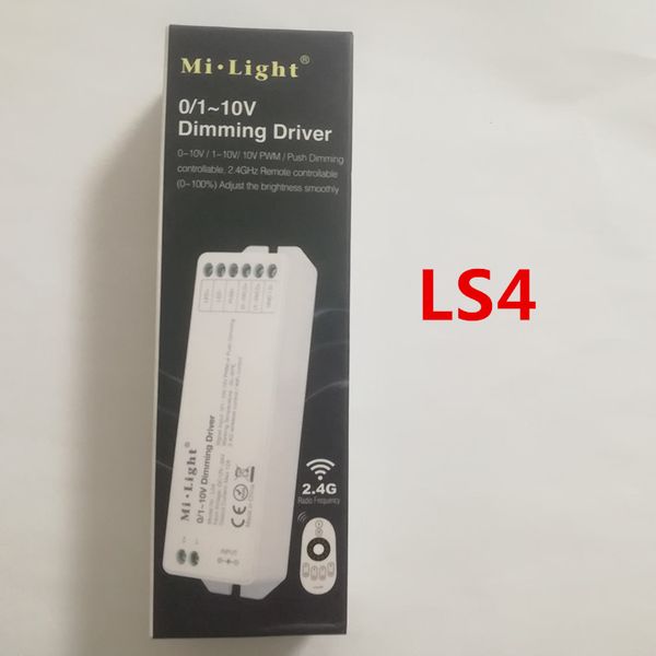 Mi.light LS4 0/1-10V LED monocolore Strip Dimming Driver DC12V-24V PWM o Push Dimming Signal Input Controller LED