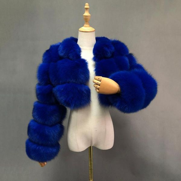 

cropped fur coat woman's real fur coat short style fashion women real jacket, Black