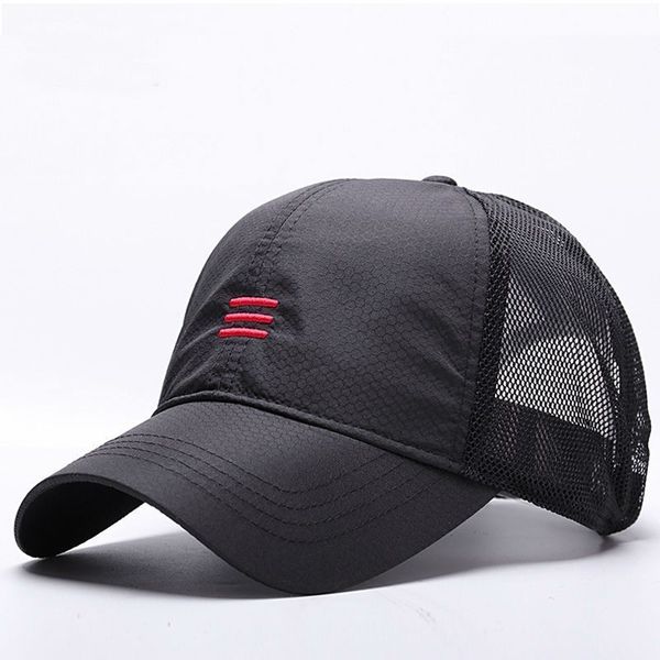 

big head man plus size baseball cap men summer thin fabric mesh sun hat male snapback hats  55-59cm l 60-64cm, Blue;gray