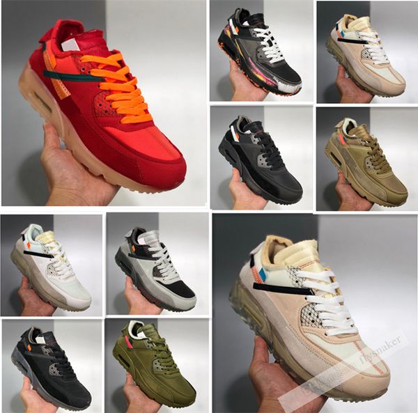 

90 90s off desert ore running shoes sneakers for mens women airo brown mesh sports scarpe trainers shoes 40-46