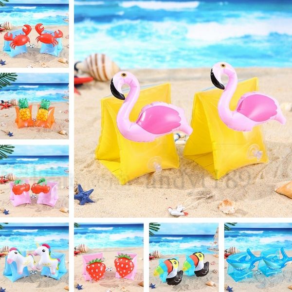 

Baby wim arm circle crab pineapple cherry flamingo pvc inflatable float arm circle children wim leeve wim ring pool floating ring 4685