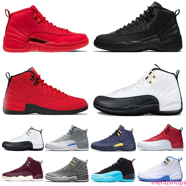 

дешевые мужские 12 12s баскетбол обуви центр красный мичиган flu game бордо колледж военно-морского флота быки мастер спорта такси тапки тре