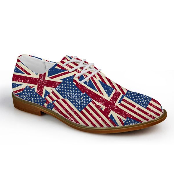 

customized men oxford flats shoes,usa uk flags puzzle british style mens shoes casual flats large size 41-45, Black