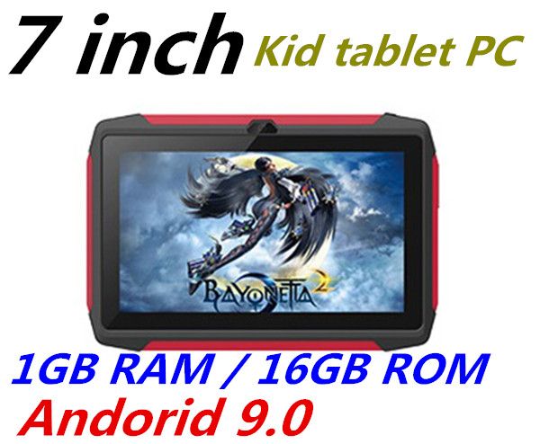 

2019 kid tablet pc q98 quad core 7 inch screen android 9.0 allwinner a50 real 1gb ram 16gb q8 with bluetooth wifi