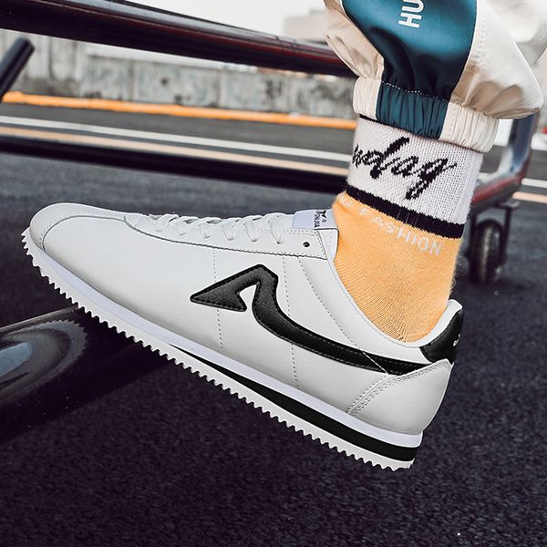 

2020 g. n. shijia мода новый дизайнер высокое качество коровья кожа микрофибра eva резиновое дно черный белый 88 кроссовки спортивные кроссо