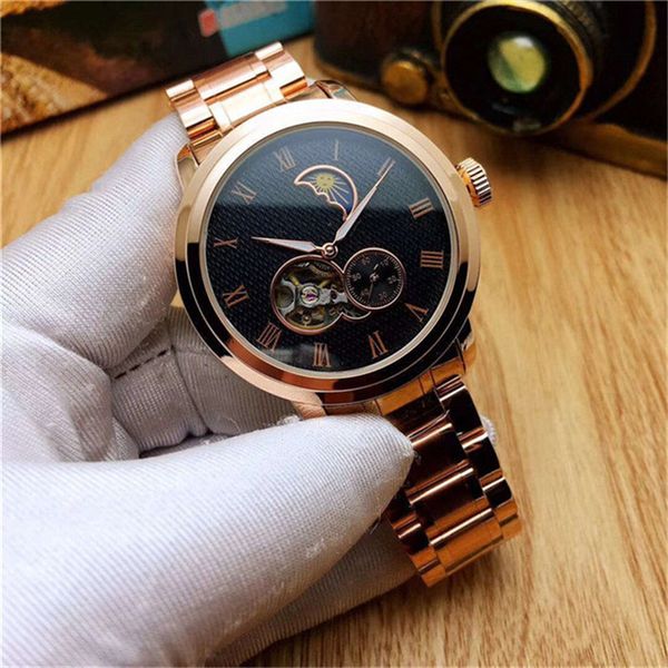 

2020 мужские часы роскошные автоматические механические часы движение из нержавеющей стали спортивный дизайнер часы мужские часы montres люк, Slivery;brown