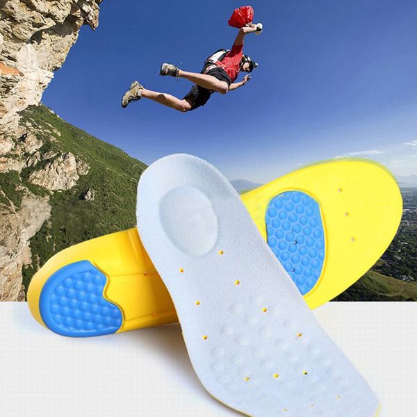 

1pair memory foam ortcs arch pain relief support shoes insoles insert pads sports shoes accessories, Black