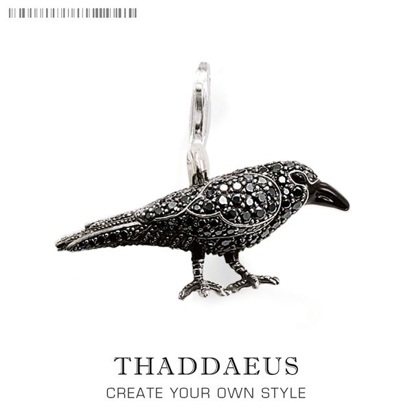 

pendant black raven rabe,2019 fashion jewelry 925 sterling silver thomas bijoux necklace accessories gift for ts woman & men