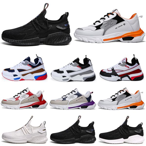 

new men running shoes breathable black white orange purple platform triple s mens trainers athletic sport sneakers 40-46