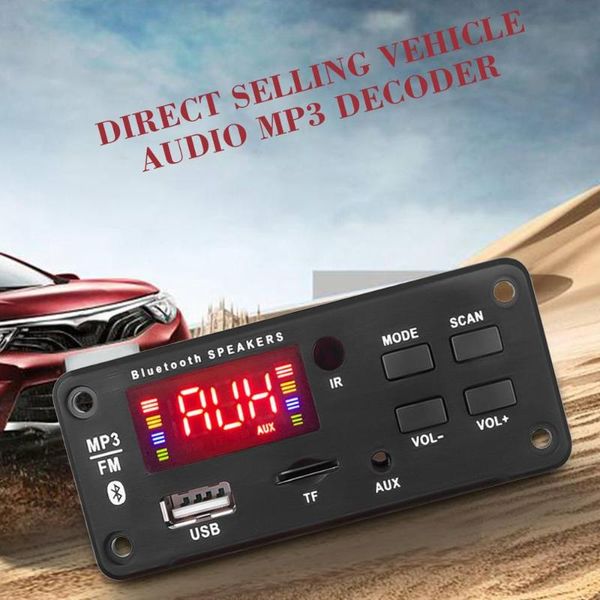 

wireless bluetooth mp3 wma decoder board audio module support usb tf aux fm audio radio module for car accessories