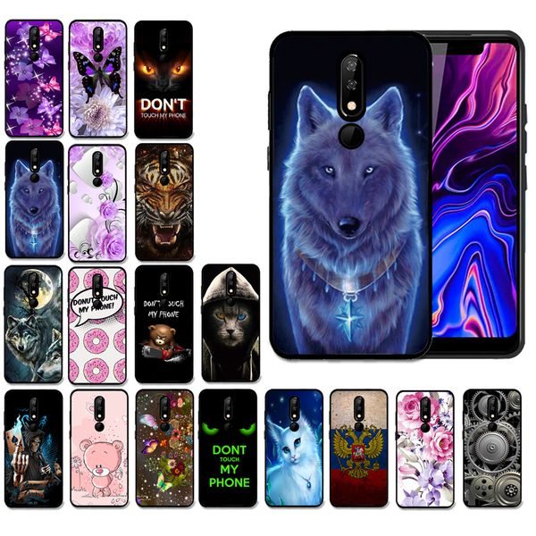 

for bq 5732 l new shell carton wolf king animal paint silicon soft case for bq 5732l aurora se back cover housing phone cases