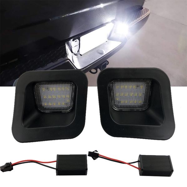 

for dodge 03-18 truck built-in resistor led license plate light full housing