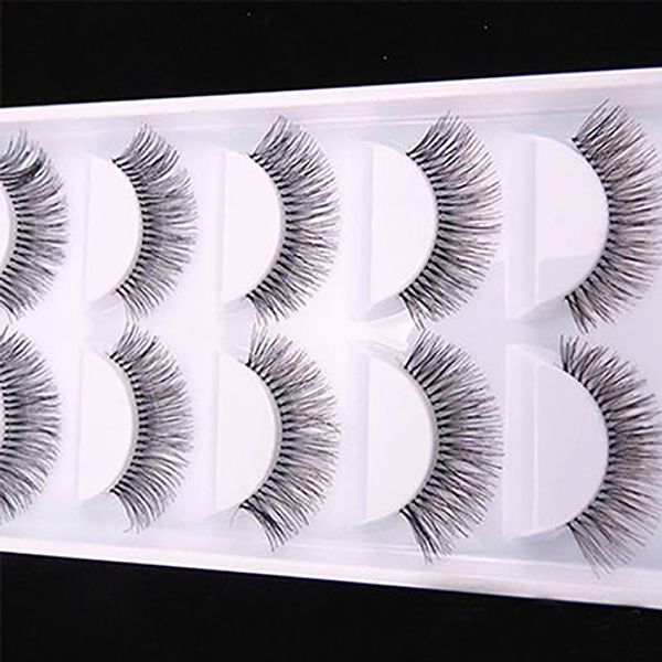 

5pairs natural sparse cross eye lashes extension makeup long false eyelashes