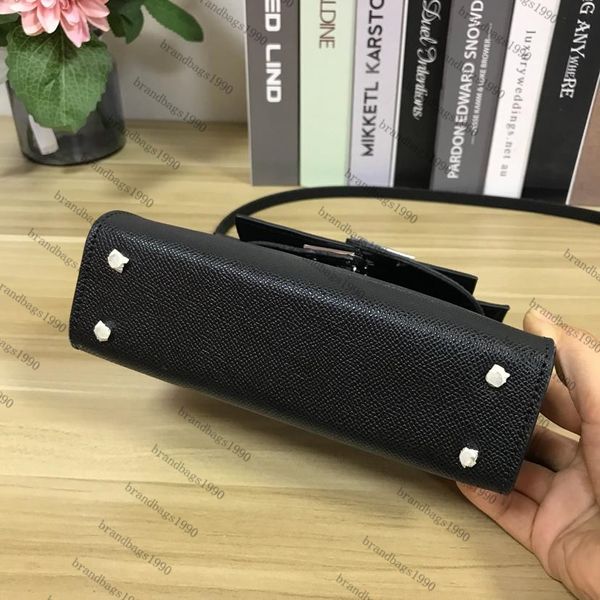 

genuine hardware leather mini size bags totes shoulder 19cm bags wholesale scarf bag silver women with handbag fashion bsmfo, Red;black