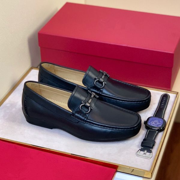 

19ss бизне-лк кожане боинки паѬии поведневна обђв slip-на плокие мокаин м, Black