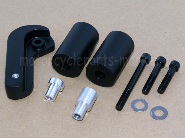 

high-impact delrin for motorcycles 2006-2008 2007 gsxr 600 750 black frame sliders crash protector
