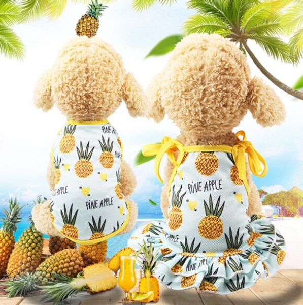 

pet clothes summer new dog supplies strap skirt law teddy bomei vest thin section