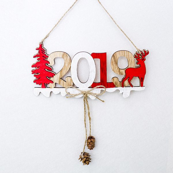 

christmas new year alphabet house plate christmas hollow decoration door hanging pendant ornaments wooden ha