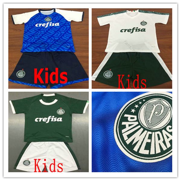 

19 20 Palmeiras kids Suit Soccer Jerseys Home Away Green White DUDO G.JESUS JEAN ALECSANDRO Palmeiras ALLIONE CLEITON Custom Football Shirt