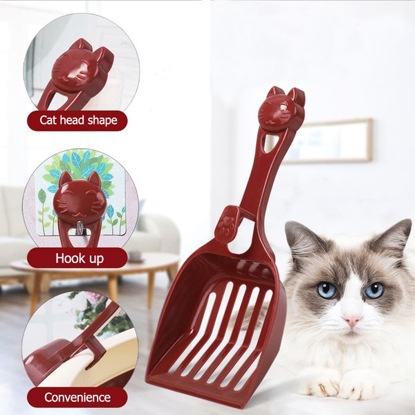 

durable pet dog cat plastic cleaning tool puppy kitten litter scoop cozy sand scoop poop shovel product for pets cat supplies