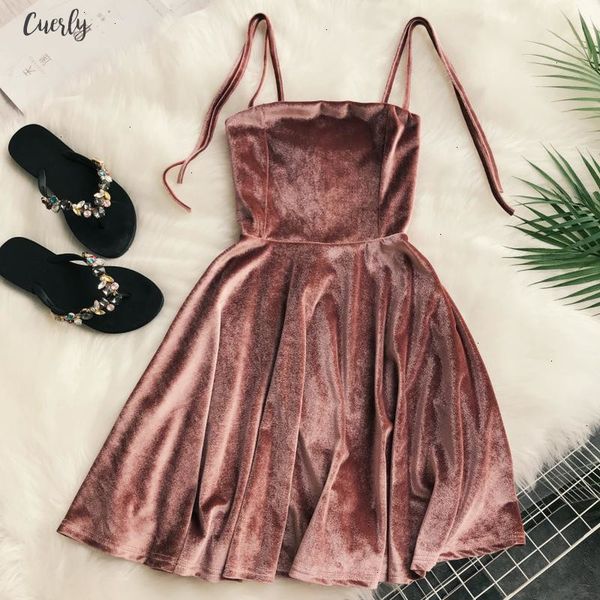 

women autumn kawaii solid dress velvet strap christmas halloween party dress empire a line vestidos cute clothing designer clothes, Black;gray
