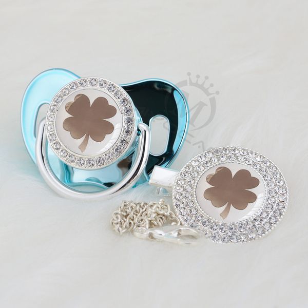 

miyocar gold lovely gold leaf beautiful gold bling pacifier and pacifier clip bpa dummy bling elegant gle-1