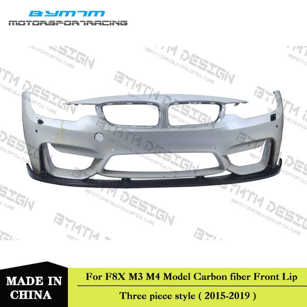 

bymtm a-style углеродного волокна передняя кромка для bmw f80 f82 m3 m4
