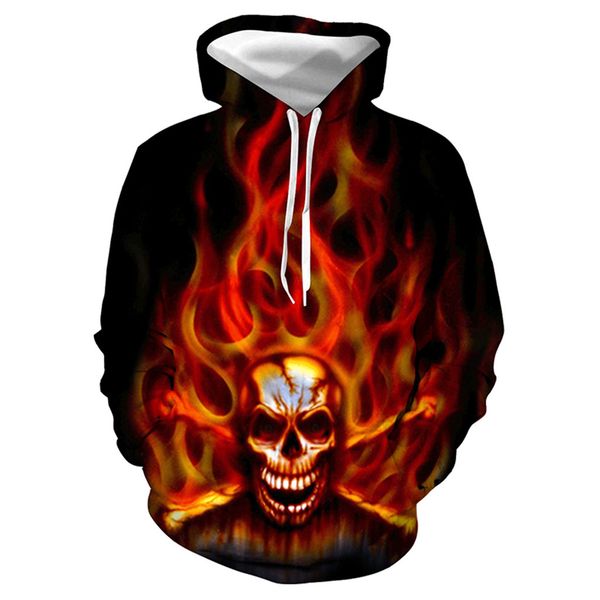 

2019 winter scary casual red mens halloween lover 3d print party long sleeve hoodie sweatshirt bts-bangtan sudadera mujer a60, Black