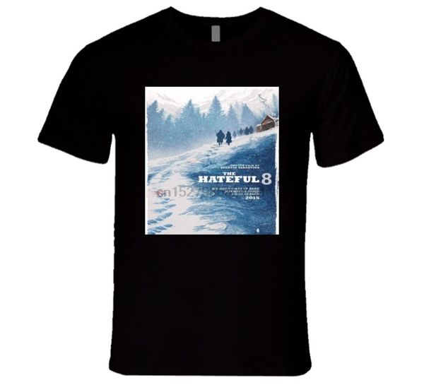 

the hateful 8 tarantinos new movie 2015 t shirt, White;black