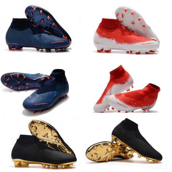 

phantom vsn vision elite df fg & ag outdoor fully charged mens high ankle soccer cleats football shoes size us39-45