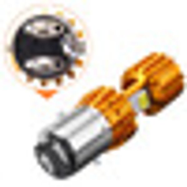 

12-24v 6500k 1500lm motorcycle led headlight motorbike cob high/low lamp bulb