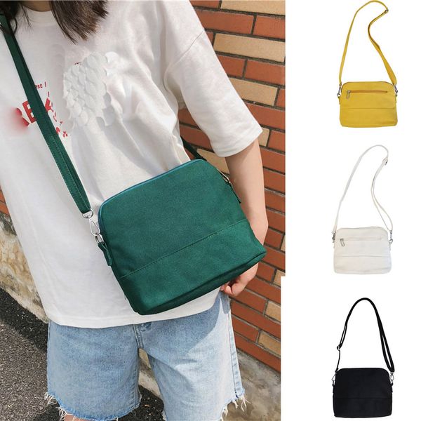 

fashion ladies versatile canvas solid color shell shoulder bag messenger bag bags for women 2019 bolsa feminina bolso mujer