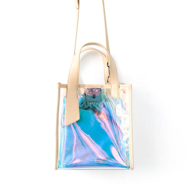 

handbag female 2019 new transparent fruit bag korean version of the tide slant across the summer bag new ins