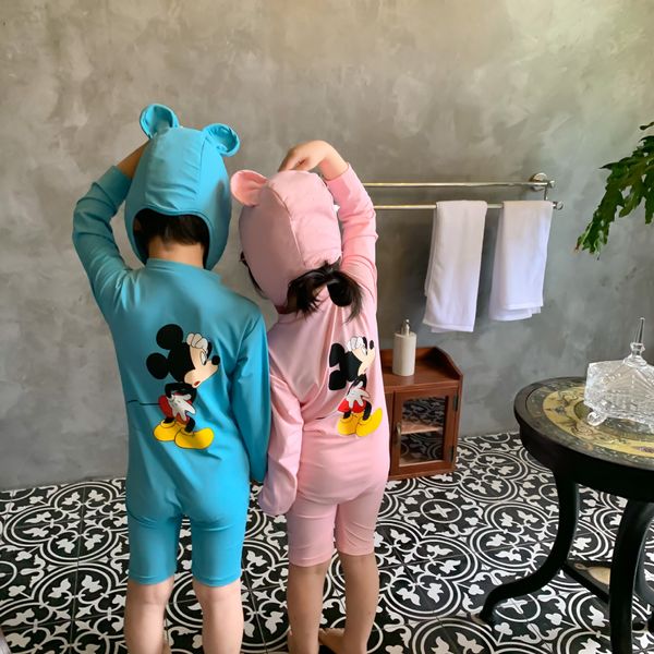 

children cap swimming one-piece boy quick-drying girl swimsuit swimming cap one-piece swimsuit, White;black