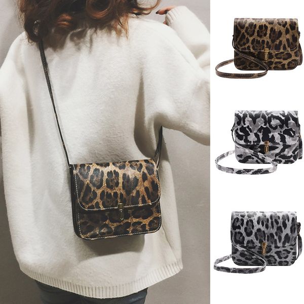 

fashion womens leopard print fawn pendant shoulder bag european and american messenger bag phone taschen women#30