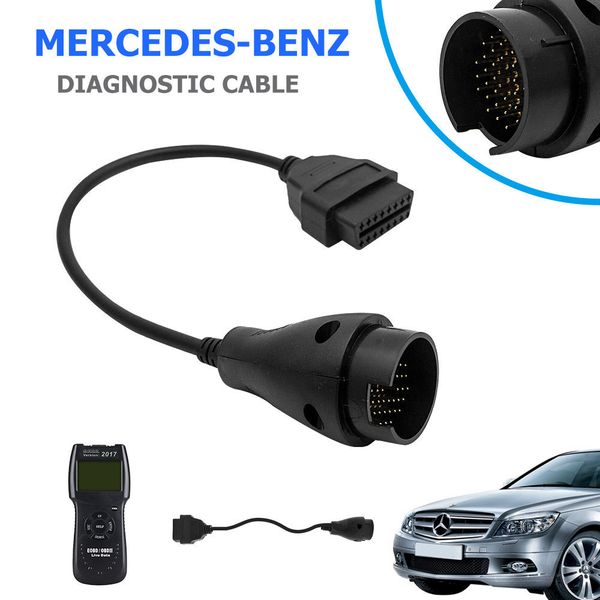 

for mb 16 pins to 38 pins obd2 obdii diagnostic connector cable scanner adapter