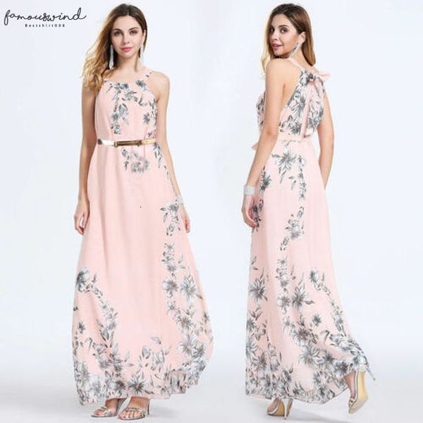 

2020 new women summer casual crew neck floral sleeveless evening party club wear long dress, Black;gray