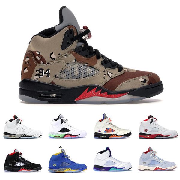 

2018 новые крылья nike air retro 5 5s jordan баскетбольная обувь для мужчин psg черный белый виноград laney international flight свежий прин