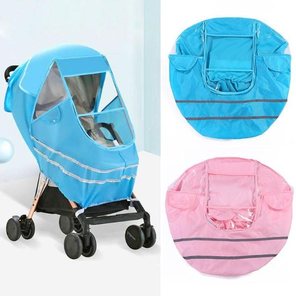 

pushchairs carriage cart hood wind dust non-toxic tasteless shield baby stroller rain cover necessary tools 125x85cm