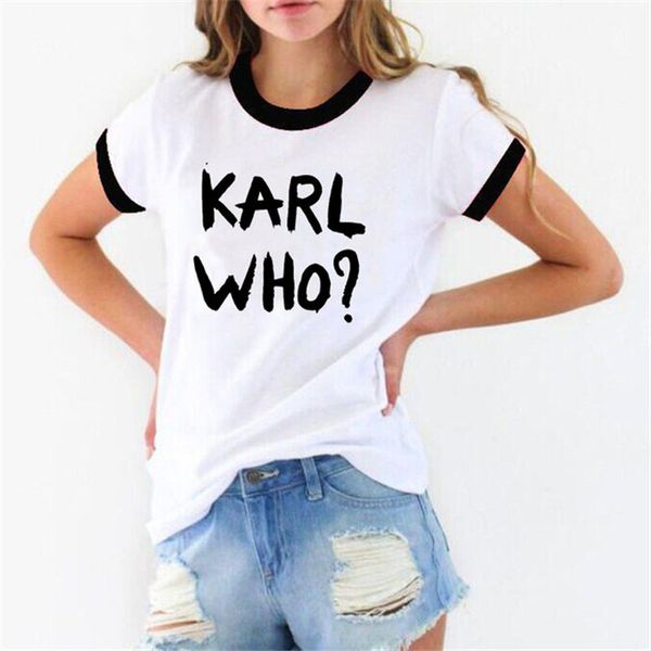 

Karl Print Designer Womens Tshirts Lagerfeld O Neck Short Sleeve Summer Ladies Tops Fashion Loose Womens Tees