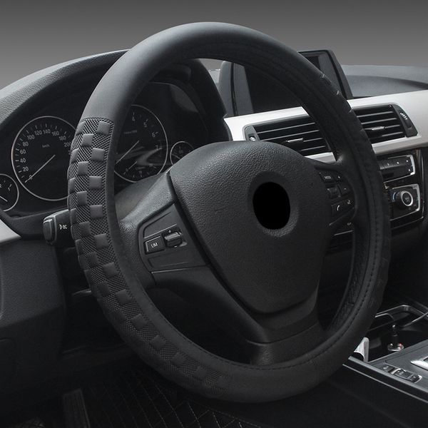 

the new square grid car steering wheel cover sleeve four seasons general car wheel cover 15 inch universal auto products