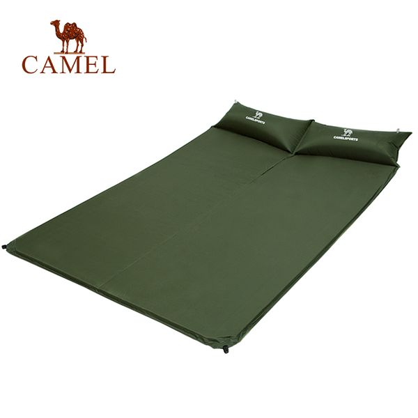 

camel 195*130cm automatic inflatable camping mat air mattress double person outdoor hiking sleeping pad