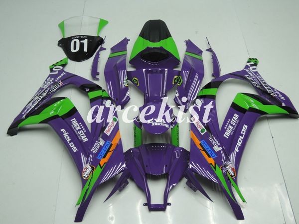 

4 gifts new abs motorcycle full fairings kit fit for kawasaki ninja zx-10r zx10r 2011 2012 2013 2014 2015 10r 11 12 13 14 15 number 01