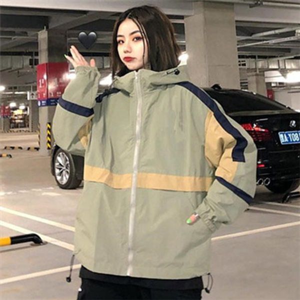 

2019 new designer womens fashion loose windbreaker brand long sleeve and natural color for sport coat with size m-2xl qsl198226, Black;brown