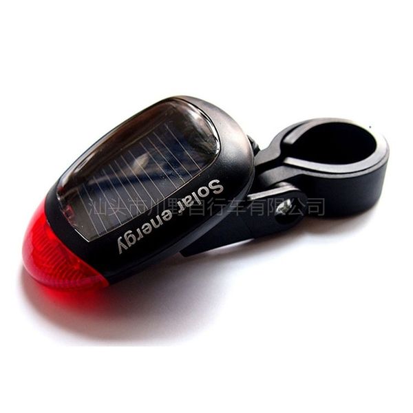 

solar bicycle taillights warning light 2led three flashing modes hole-battery of mountain bike lights
