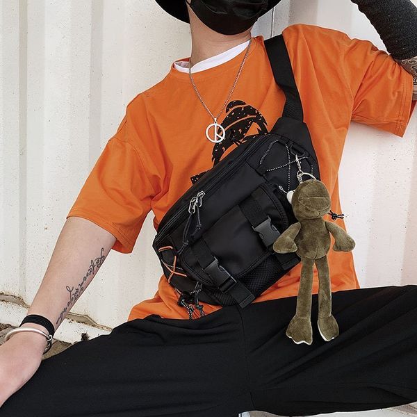 

casual men waist bag phone pouch chest bag women belt fashion crossbody 2020 new male shoulder bags hip waist bagss