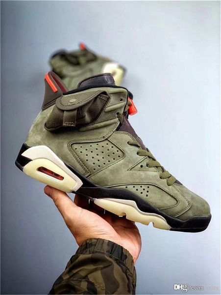 

Authentic travi cott air 6 medium olive retro uede cactu jack 5221airjordan man ba ketball hoe glow in the dark cn1084 200 neaker