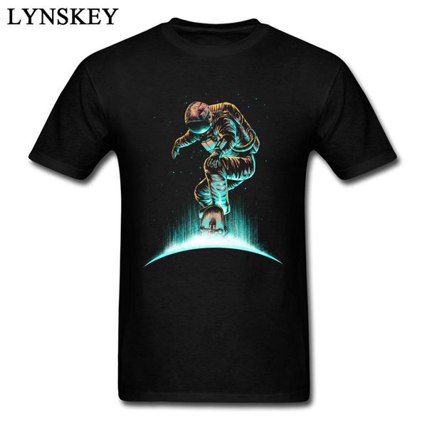 

new listing space grind men t shirt astronaut skater custom clothes popular cotton tees short sleeve black, White;black